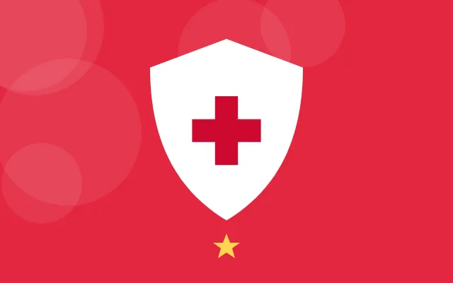 Escudo com uma estrela, representando a linha de entrada Efetivo